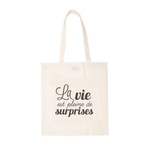 Tote bag La vie est pleine de surprises
