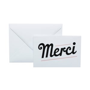 Carte de vœux Merci