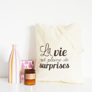 Tote bag La vie est pleine de surprises – Image 2