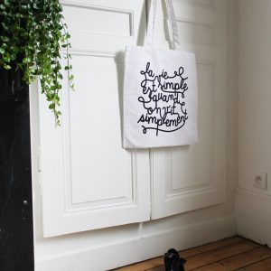 Tote bag La vie est simple – Image 3