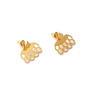 Dessous d'oreilles Ecailles dorés