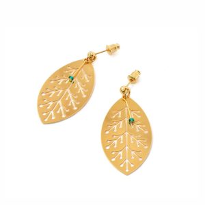Boucles d'oreilles Nervures Dorées