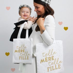 Mini tote bag Telle mère telle fille II – Image 2