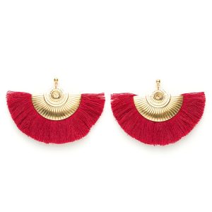 Boucles d’oreilles Eléonore Bordeaux