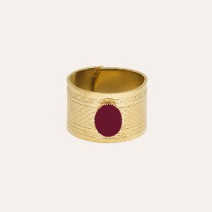 Bague Ira Burgundy