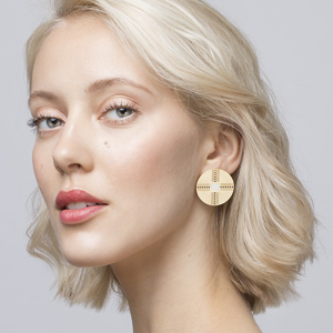 Boucles d’oreilles Régine Ivoire – Image 2