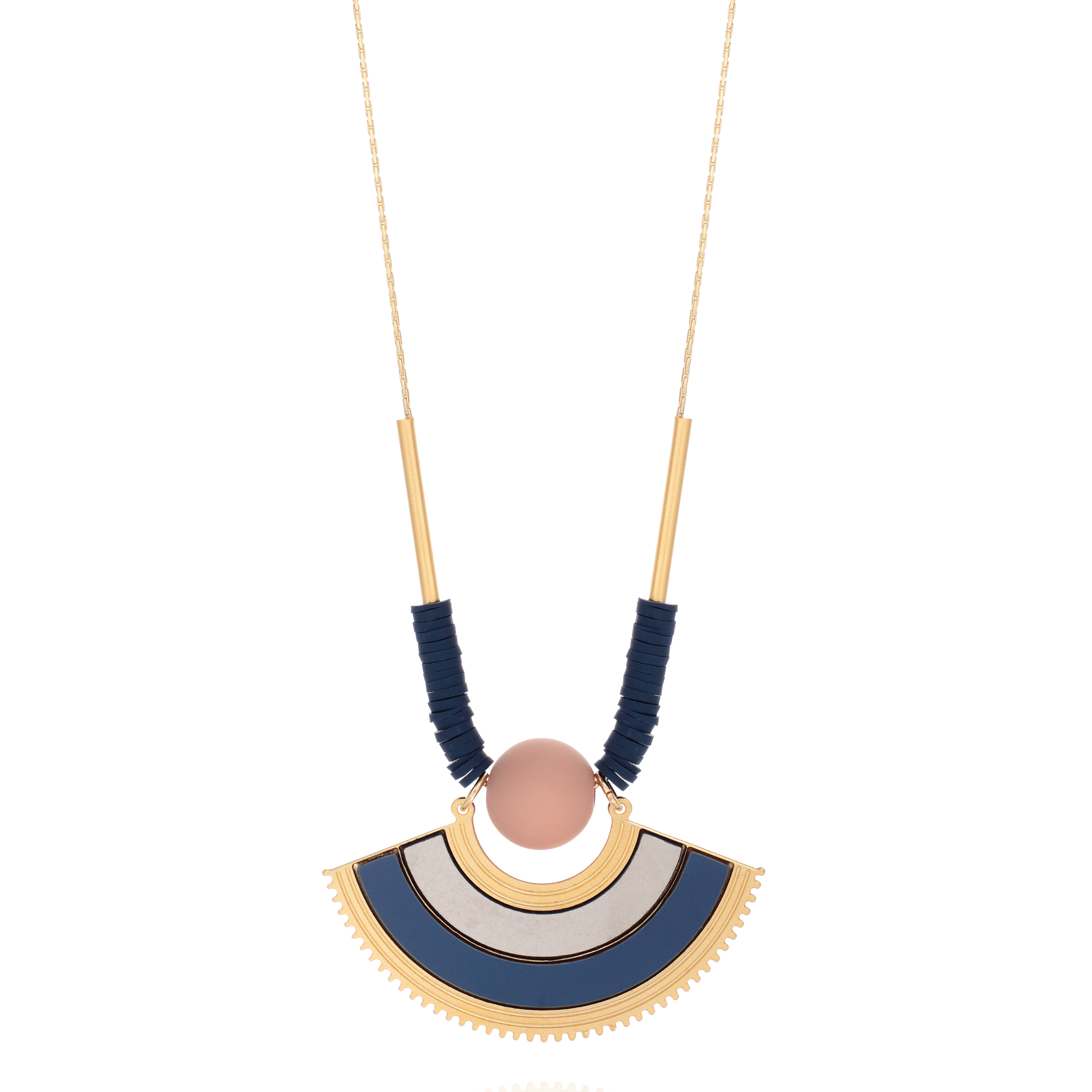 Sautoir Swahili Bleu