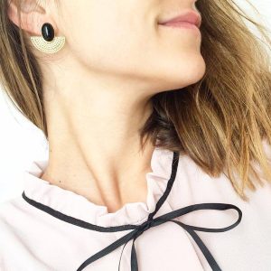 Boucles d'oreilles Aztèque Agate – Image 2