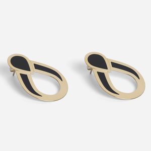 Boucles d’oreilles Gisele Noir