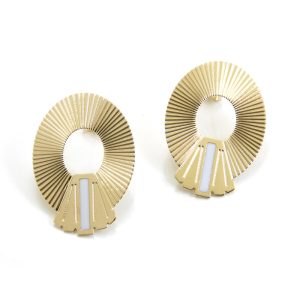 Boucles d’oreilles Faro Blanc