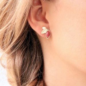 Boucles d'oreilles Alice Rhodonite – Image 2
