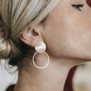 Boucles d'oreilles Horizon et Anneau – Image 2