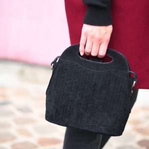 Sac Marilou Noir Tressé – Image 2