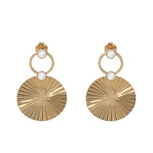 Boucles d'oreilles Poire Nacre