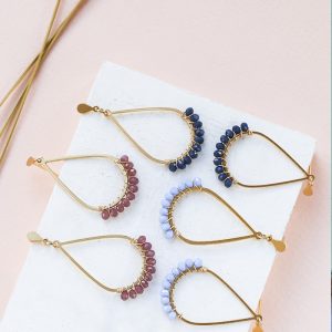 Boucles d'oreilles Sahara Bleu Ciel – Image 2
