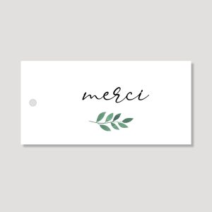 Lot de 6 Étiquettes Cadeaux Merci