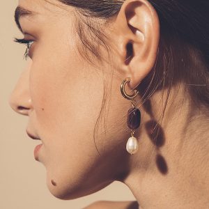 Boucles d’oreilles Electra Brun – Image 2