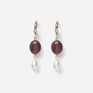 Boucles d’oreilles Electra Brun