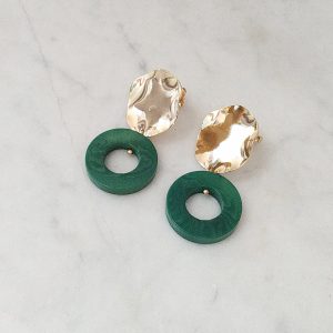 Boucles d’oreilles Marjolaine Vert