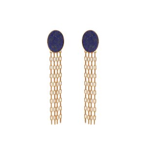 Boucles d'oreilles Pierre 4 Chaînes