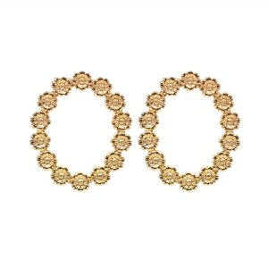 Boucles d'oreilles Pensée