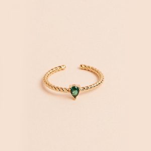 Bague Hortensia - Verte