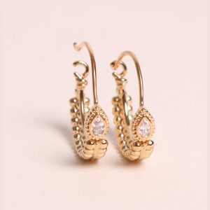 Boucles d'oreilles Léontille Blanc