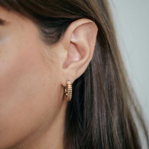 Boucles d'oreilles Léontille Blanc – Image 2