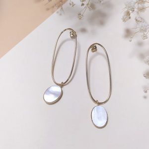 Boucles d'oreilles Elise Nacre – Image 2