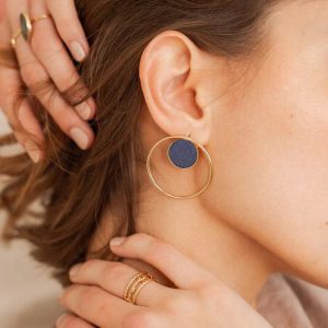 Boucles d'oreilles Maxine Lapis Lazuli – Image 2