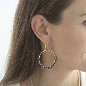 Boucles d'oreilles Kindness - Lapis Lazuli – Image 2