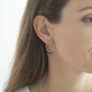 Boucles d'oreilles Serenity - Lapis Lazuli – Image 2