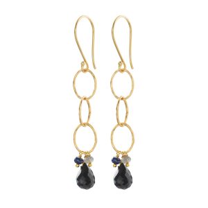 Boucles d'oreilles Glowing - Onyx Noir