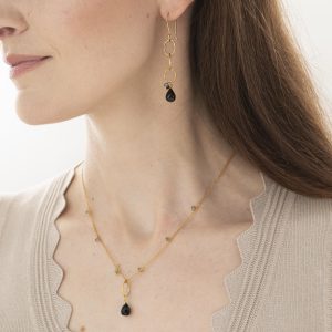 Boucles d'oreilles Glowing - Onyx Noir – Image 2