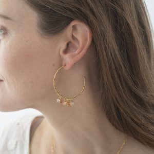 Boucles d'oreilles Aurora - Quartz Rose – Image 2