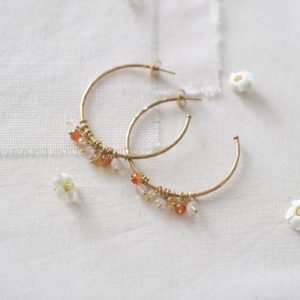 Boucles d'oreilles Aurora - Quartz Rose – Image 3