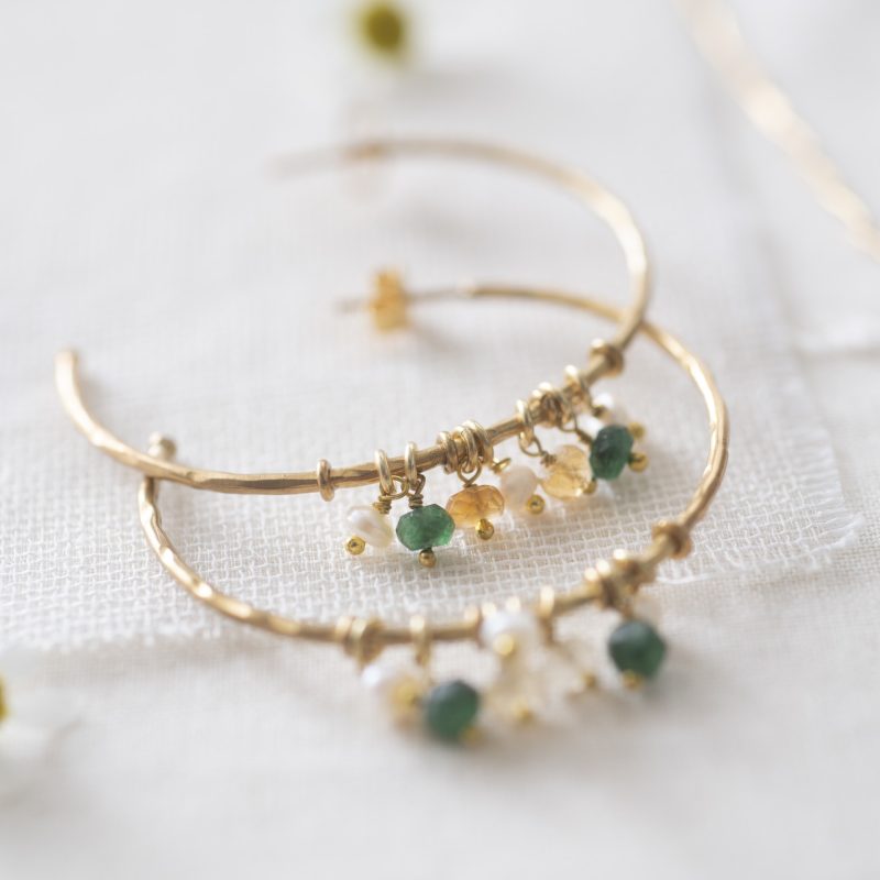 Boucles d'oreilles Aurora - Aventurine – Image 3