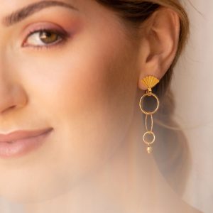 Boucles d'oreilles Longues Lorette – Image 3