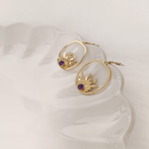 Boucles d’oreilles Rosette – Image 2