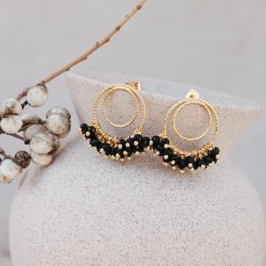 Boucles d'oreilles Groseilles Noir – Image 2