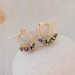 Boucles d'oreilles Groseilles Vert