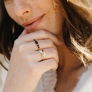 Bague Holly Agate Noire – Image 2