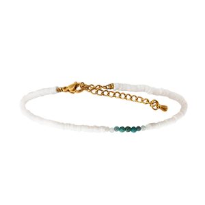 Chaîne de cheville Felicia Blanc