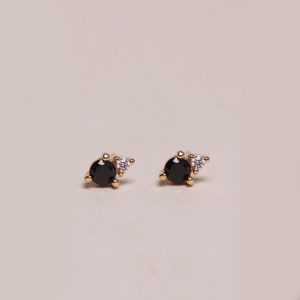 Boucles D'oreilles Filae - Noir – Image 2