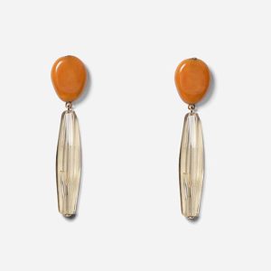 Boucles d'oreilles Rivette Orange
