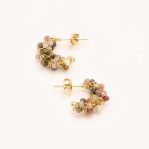 Boucles d'oreilles Clarisse - Tourmaline – Image 2