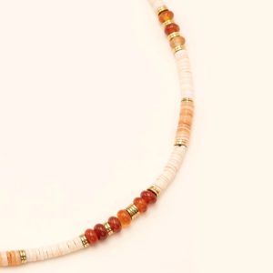 Collier Lukas - Quartz Fraise