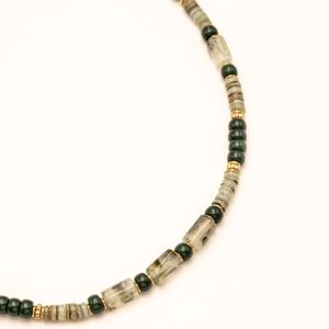 Collier Taïssia -  Agate Verte