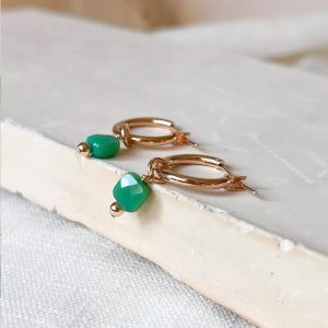 Boucles d'oreilles Emy Vert