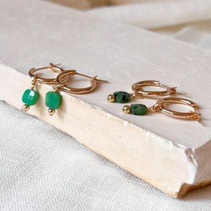 Boucles d'oreilles Emy Vert – Image 2